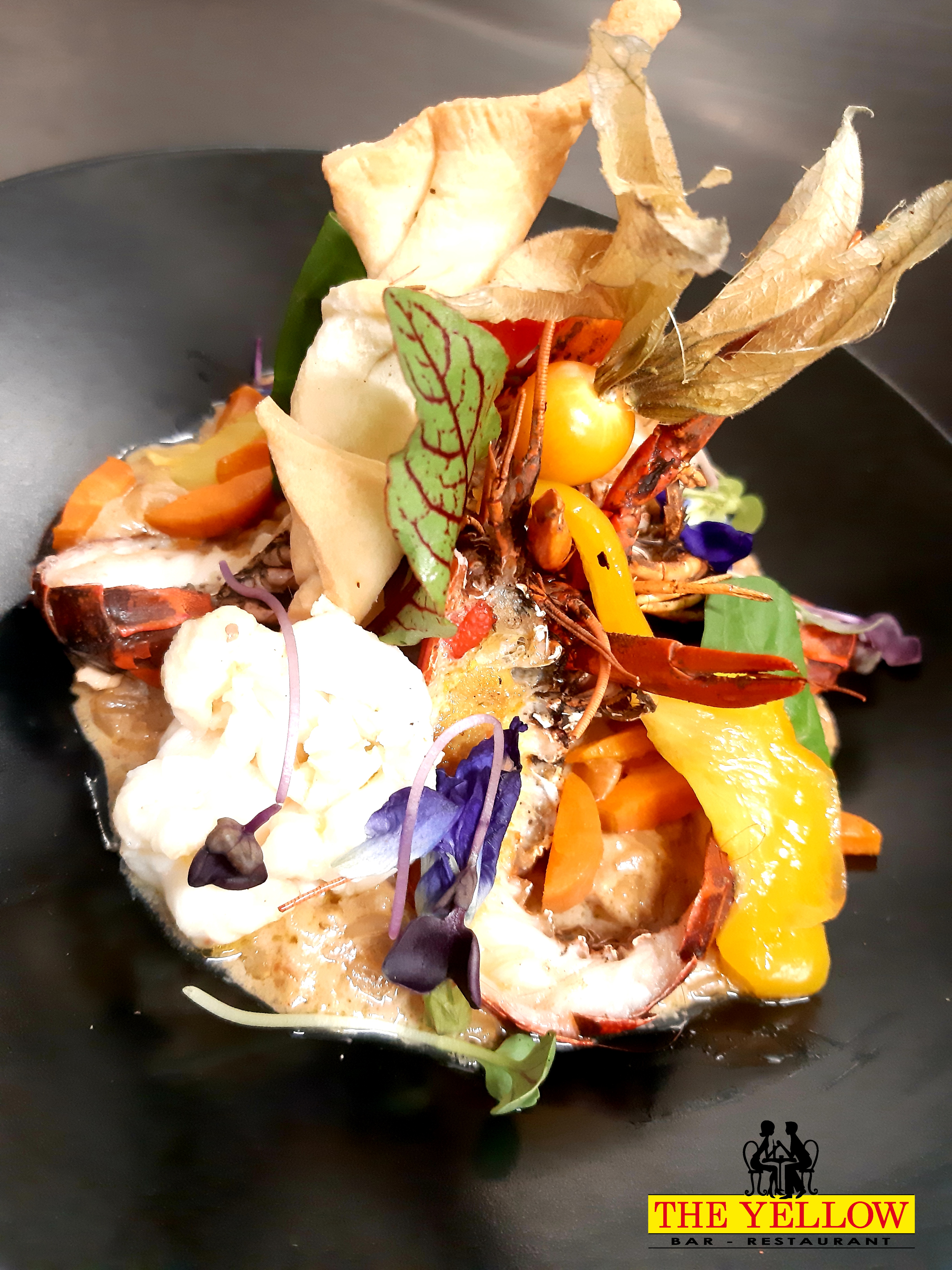 Risotto océane d'avoine à la langouste et écrevisses
